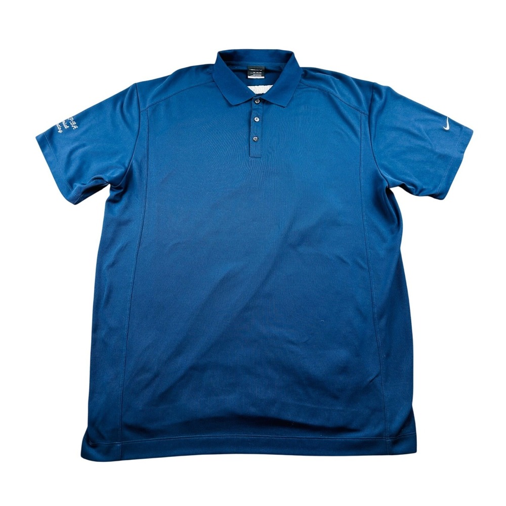 Y2K Nike Golf Polo Shirt Men XXL Blue DURACELL Bethel‎ PBA Memorial Performance